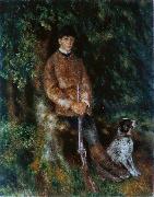 Pierre Auguste Renoir Portrait of Alfred Berard with His Dog oil painting